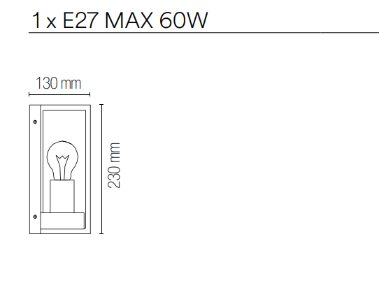 Applique per esterno IP44 in metallo bianco o antracite diffusore in vetro lampada 1XE27 non inclusa MIRAGE Applique per esterno IP44 in metallo bianco o antracite diffusore in vetro lampada 1XE27 non inclusa MIRAGE